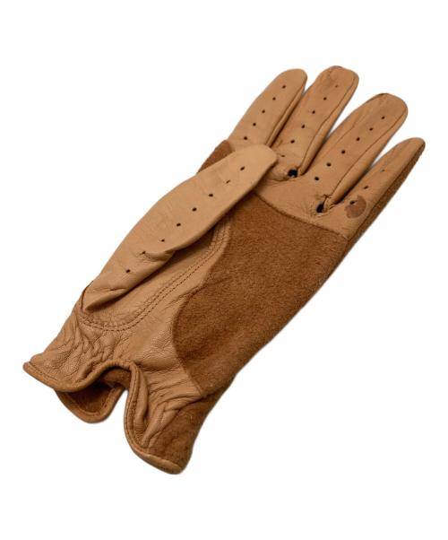 HERMES（エルメス）HERMES (エルメス) レザーゴルフ手袋 ベージュ サイズ:6 1/2の古着・服飾アイテム