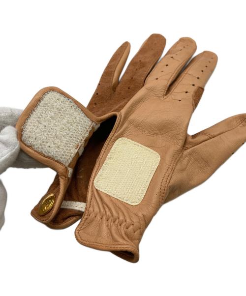 HERMES（エルメス）HERMES (エルメス) レザーゴルフ手袋 ベージュ サイズ:6 1/2の古着・服飾アイテム