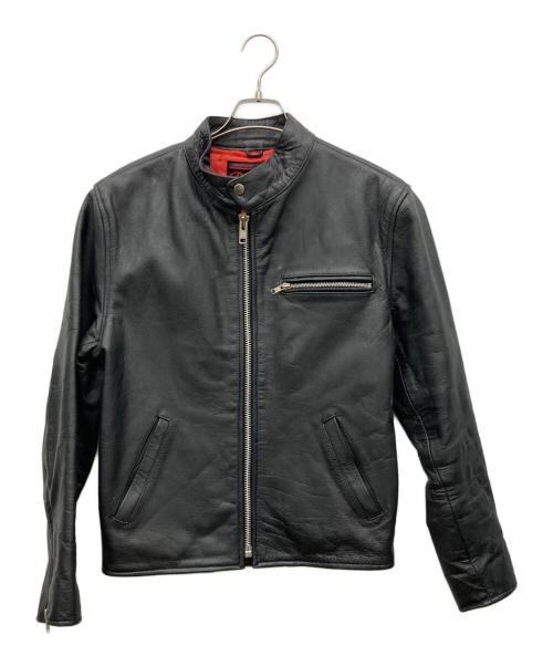 DAMMTRAX（ダムトラックス）DAMMTRAX (ダムトラックス) ライダースジャケット ブラック サイズ:Mの古着・服飾アイテム