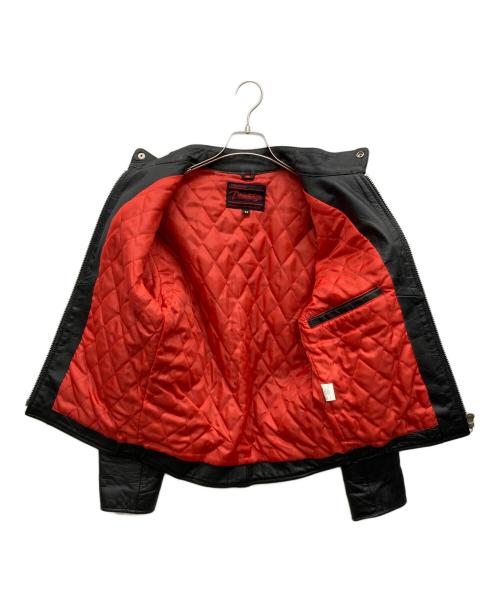 DAMMTRAX（ダムトラックス）DAMMTRAX (ダムトラックス) ライダースジャケット ブラック サイズ:Mの古着・服飾アイテム