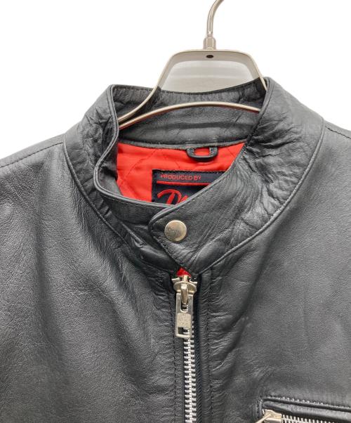 DAMMTRAX（ダムトラックス）DAMMTRAX (ダムトラックス) ライダースジャケット ブラック サイズ:Mの古着・服飾アイテム