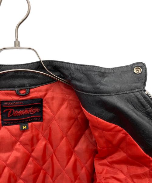 DAMMTRAX（ダムトラックス）DAMMTRAX (ダムトラックス) ライダースジャケット ブラック サイズ:Mの古着・服飾アイテム