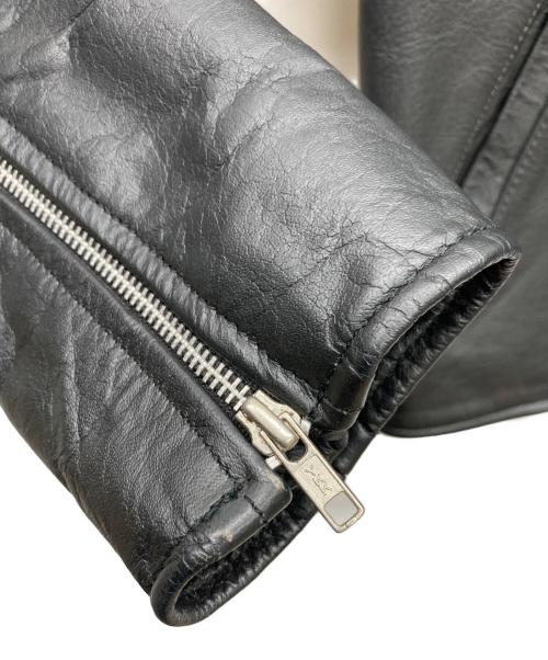 DAMMTRAX（ダムトラックス）DAMMTRAX (ダムトラックス) ライダースジャケット ブラック サイズ:Mの古着・服飾アイテム