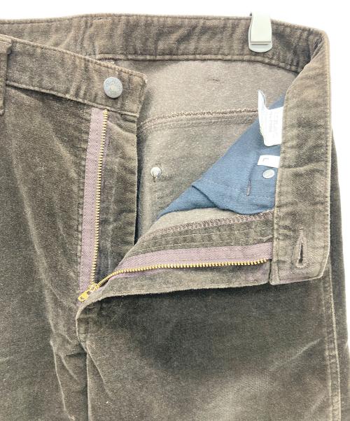 A BATHING APE（ア ベイシング エイプ）A BATHING APE (ア ベイシング エイプ) ベロアパンツ ブラウン サイズ:Lの古着・服飾アイテム