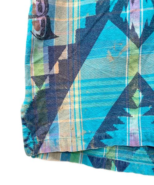 POLO RALPH LAUREN（ポロ・ラルフローレン）POLO RALPH LAUREN (ポロ・ラルフローレン) オープンカラーシャツ スカイブルー サイズ:XLの古着・服飾アイテム