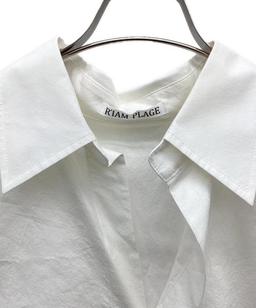 RIAM PLAGE（リアム プラージュ）RIAM PLAGE (リアム プラージュ) バルーンハーフスリーブシャツ ホワイト サイズ:表記無しの古着・服飾アイテム