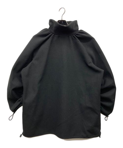 avie（アビィ）avie (アビィ) メルトンライクジャージーパーカー ブラック サイズ:38の古着・服飾アイテム