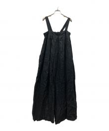 TODAYFUL（トゥデイフル）の古着「Linen Wide Salopette」｜ブラック