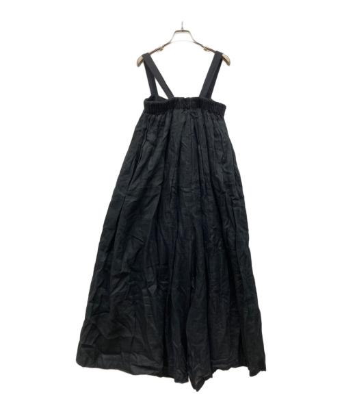 TODAYFUL（トゥデイフル）TODAYFUL (トゥデイフル) Linen Wide Salopette ブラック サイズ:38の古着・服飾アイテム