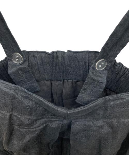 TODAYFUL（トゥデイフル）TODAYFUL (トゥデイフル) Linen Wide Salopette ブラック サイズ:38の古着・服飾アイテム