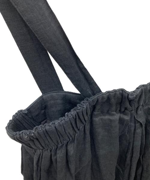 TODAYFUL（トゥデイフル）TODAYFUL (トゥデイフル) Linen Wide Salopette ブラック サイズ:38の古着・服飾アイテム