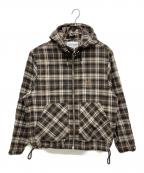 YESEYESEEイエスアイシー）の古着「チェックジャケット」｜ブラウン