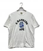 A BATHING APEアベイシングエイプ）の古着「両面プリントTシャツ」｜ホワイト