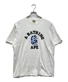 A BATHING APE（アベイシングエイプ）の古着「両面プリントTシャツ」｜ホワイト