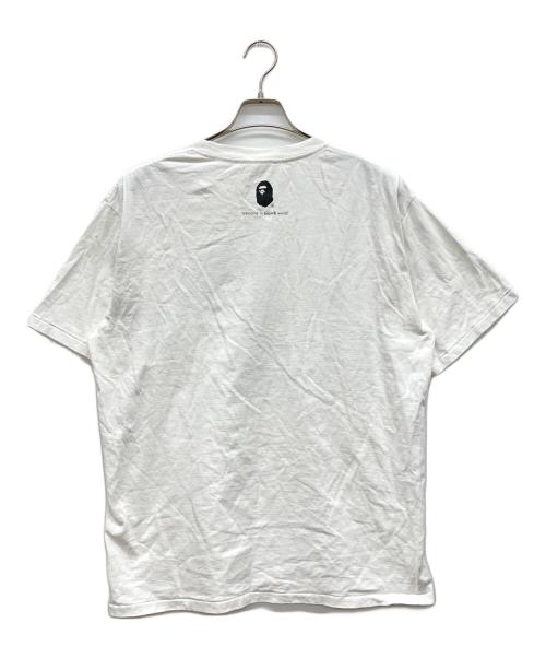 A BATHING APE（アベイシングエイプ）A BATHING APE (アベイシングエイプ) 両面プリントTシャツ ホワイト サイズ:XLの古着・服飾アイテム