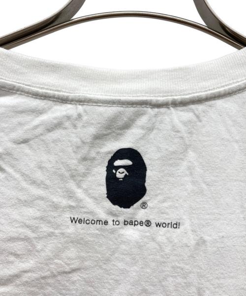 A BATHING APE（アベイシングエイプ）A BATHING APE (アベイシングエイプ) 両面プリントTシャツ ホワイト サイズ:XLの古着・服飾アイテム