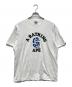 A BATHING APE（アベイシングエイプ）の古着「両面プリントTシャツ」｜ホワイト