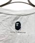 中古・古着 A BATHING APE (アベイシングエイプ) 両面プリントTシャツ ホワイト サイズ:XL：6000円