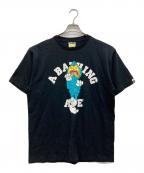 A BATHING APEアベイシングエイプ）の古着「両面プリントTシャツ」｜ブラック