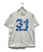 A BATHING APEアベイシングエイプ）の古着「両面プリントTシャツ」｜ホワイト