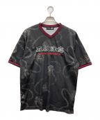 WILDSIDE×THE BLACK EYE PATCHワイルドサイド×ブラックアイパッチ）の古着「ゲームシャツ」｜ブラック