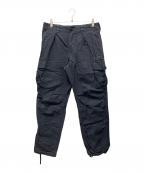 A BATHING APEア ベイシング エイプ）の古着「ドラゴン刺繍カーゴパンツ」｜ブラック