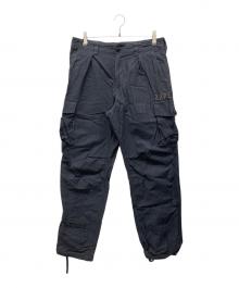 A BATHING APE（アベイシングエイプ）の古着「ドラゴン刺繍カーゴパンツ」｜ブラック