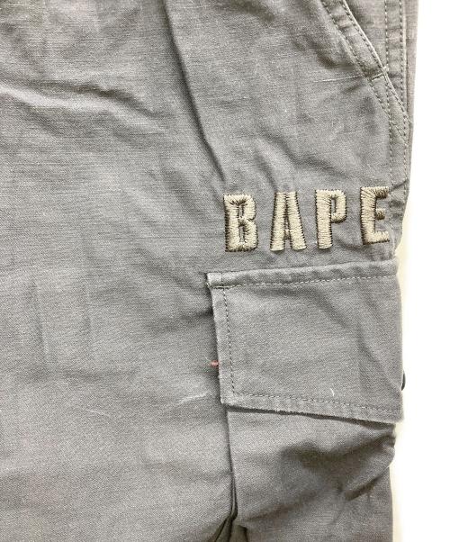 A BATHING APE（ア ベイシング エイプ）A BATHING APE (ア ベイシング エイプ) ドラゴン刺繍カーゴパンツ ブラック サイズ:Lの古着・服飾アイテム