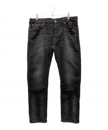 EVISU（エヴィス）の古着「グラフィティスタイル大黒プリントスリムフィットジーンズ」｜ブラック