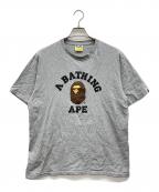 A BATHING APEアベイシングエイプ）の古着「プリントTシャツ」｜グレー