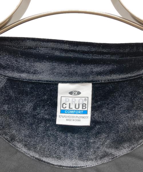 PROCLUB（プロクラブ）PROCLUB (プロクラブ) ベロアトラックジャケット ブラック サイズ:2Xの古着・服飾アイテム