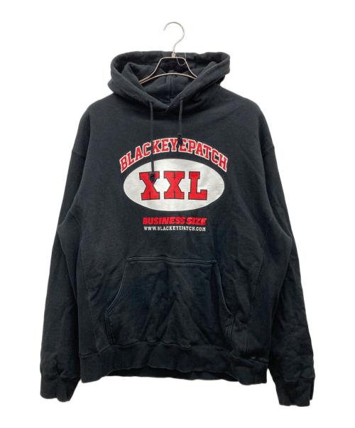 THE BLACK EYE PATCH（ブラックアイパッチ）THE BLACK EYE PATCH (ブラックアイパッチ) プリントパーカー ブラック サイズ:XLの古着・服飾アイテム