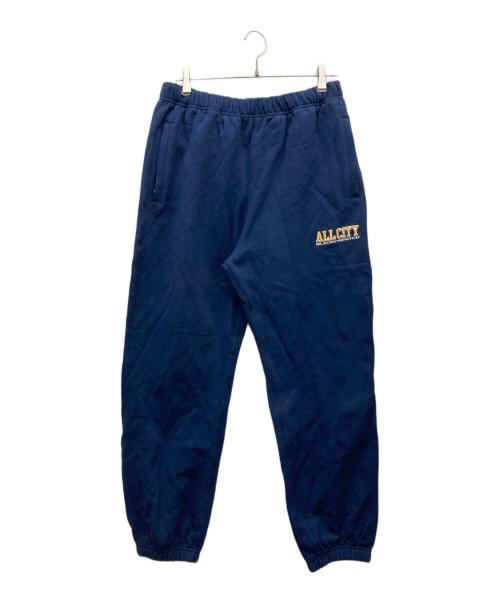 THE BLACK EYE PATCH（ブラックアイパッチ）THE BLACK EYE PATCH (ブラックアイパッチ) サイドロゴスウェットパンツ ネイビー サイズ:XLの古着・服飾アイテム