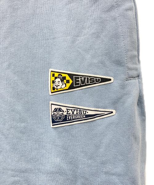 EVISU（エヴィス）EVISU (エヴィス) だるまプリントスウェットパンツ スカイブルー サイズ:Lの古着・服飾アイテム