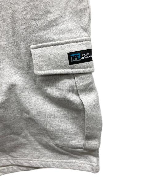 A BATHING APE（ア ベイシング エイプ）A BATHING APE (ア ベイシング エイプ) ハーフカーゴパンツ グレー サイズ:XLの古着・服飾アイテム