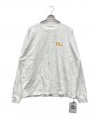EVISUエヴィス）の古着「カモメとラバーレッグヒプリントロングスリーブカットソー」｜ホワイト