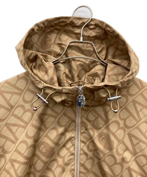 A BATHING APE（ア ベイシング エイプ）A BATHING APE (ア ベイシング エイプ) SPORT MONOGRAM LIGHTWEIGHT HOODIE JACKET ブラウン サイズ:XLの古着・服飾アイテム