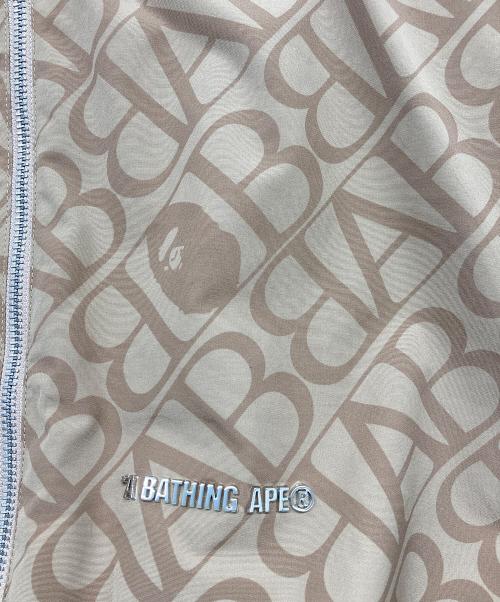 A BATHING APE（ア ベイシング エイプ）A BATHING APE (ア ベイシング エイプ) SPORT MONOGRAM LIGHTWEIGHT HOODIE JACKET ブラウン サイズ:XLの古着・服飾アイテム