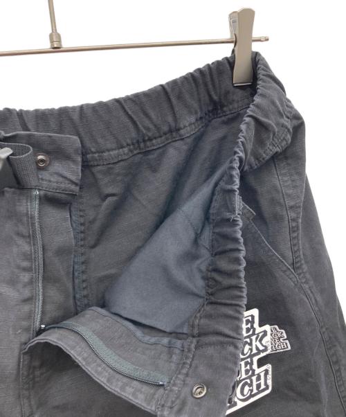 THE BLACK EYE PATCH（ブラックアイパッチ）THE BLACK EYE PATCH (ブラックアイパッチ) リップストップハーフパンツ ブラック サイズ:XLの古着・服飾アイテム