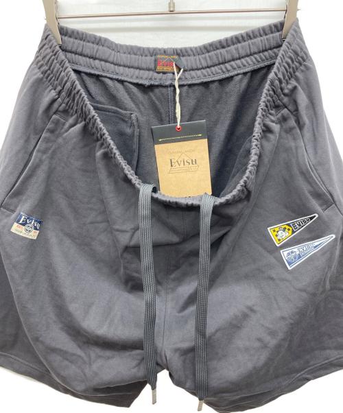 EVISU（エヴィス）EVISU (エヴィス) ハーフパンツ ブラック サイズ:XLの古着・服飾アイテム