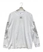 THE BLACK EYE PATCHブラックアイパッチ）の古着「ロングスリーブカットソー」｜ホワイト
