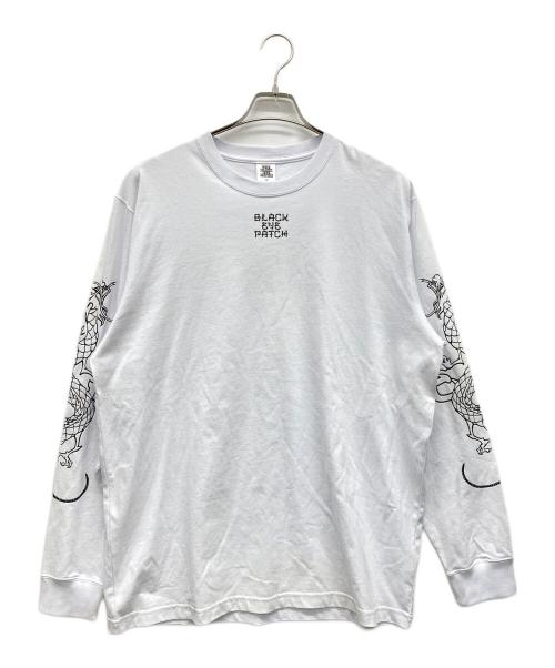 THE BLACK EYE PATCH（ブラックアイパッチ）THE BLACK EYE PATCH (ブラックアイパッチ) ロングスリーブカットソー ホワイト サイズ:XLの古着・服飾アイテム