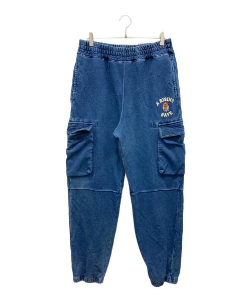 A BATHING APE（ア ベイシング エイプ）A BATHING APE (ア ベイシング エイプ) スウェットカーゴパンツ インディゴ サイズ:XLの古着・服飾アイテム