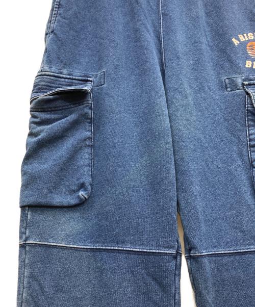 A BATHING APE（ア ベイシング エイプ）A BATHING APE (ア ベイシング エイプ) スウェットカーゴパンツ インディゴ サイズ:XLの古着・服飾アイテム