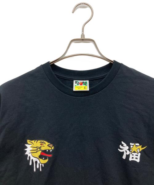 A BATHING APE（アベイシングエイプ）A BATHING APE (アベイシングエイプ) 両面プリントTシャツ 寅福 ブラック サイズ:XLの古着・服飾アイテム