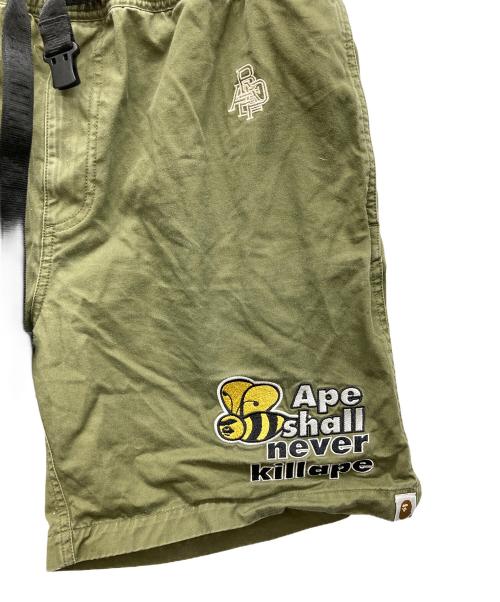 A BATHING APE（アベイシングエイプ）A BATHING APE (アベイシングエイプ) ショートパンツ オリーブ サイズ:XLの古着・服飾アイテム