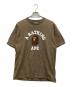 A BATHING APE（アベイシングエイプ）の古着「College Tee Tシャツ」｜ベージュ