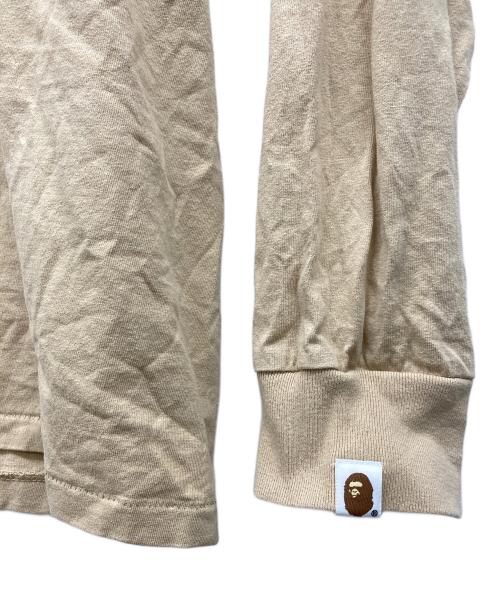 A BATHING APE（ア ベイシング エイプ）A BATHING APE (ア ベイシング エイプ) 1st Camo College Long Sleeve Tee ベージュ サイズ:XLの古着・服飾アイテム