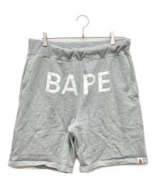 A BATHING APE（アベイシングエイプ）の古着「スウェットショートパンツ」｜グレー