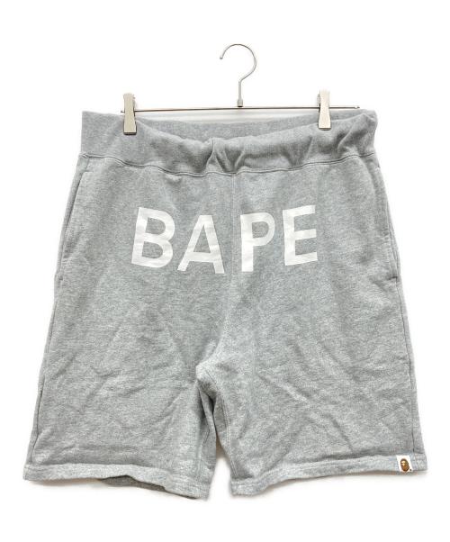 A BATHING APE（アベイシングエイプ）A BATHING APE (アベイシングエイプ) スウェットショートパンツ グレー サイズ:XLの古着・服飾アイテム